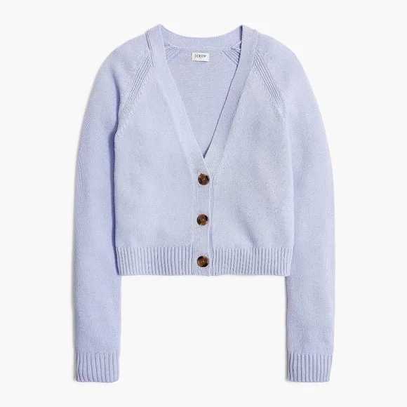 J.Crew Cotton-blend V-neck Cardigan Sweater - Picture 3 of 6